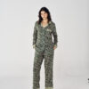 Pijama Longo Flora Menta