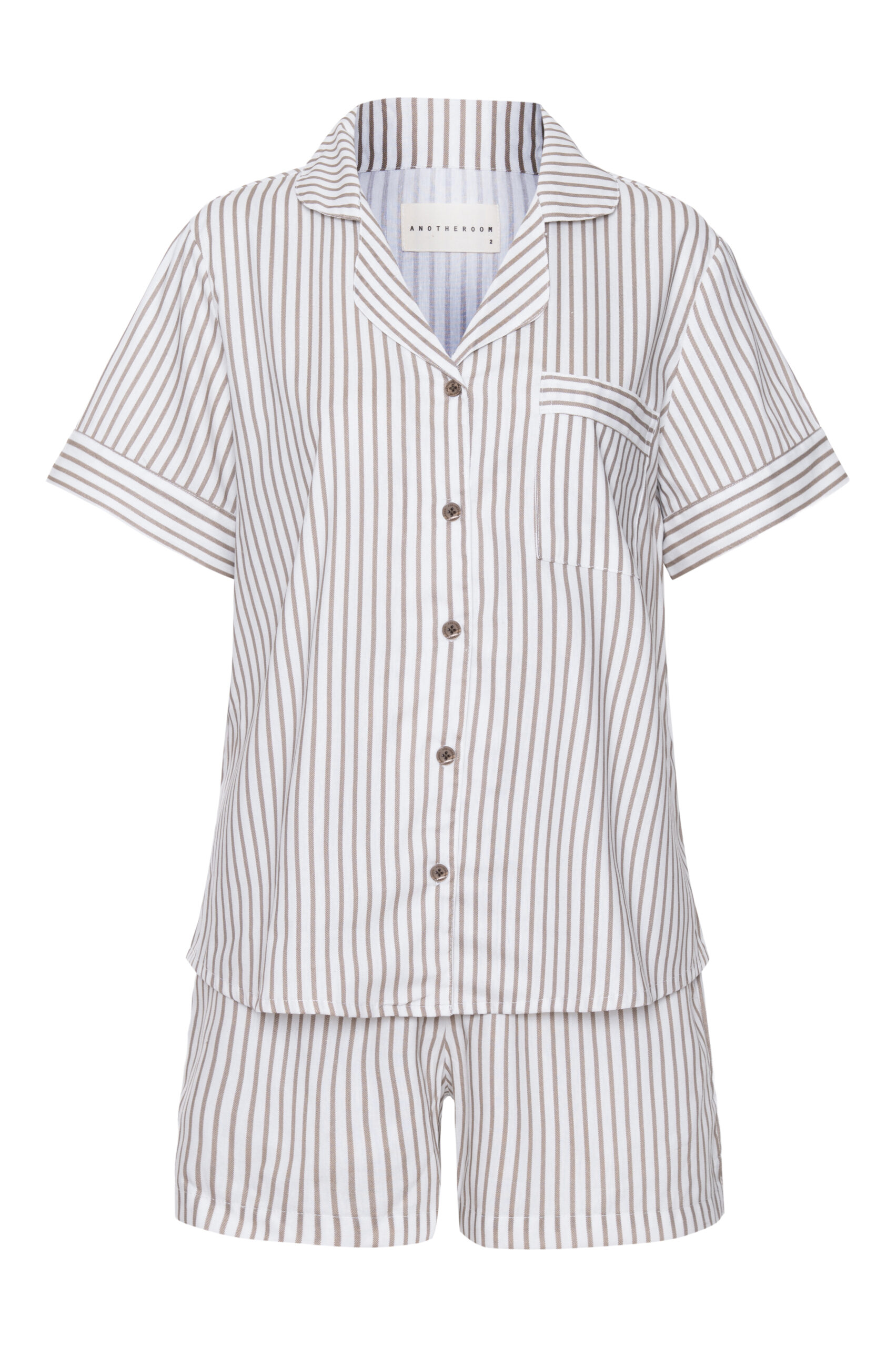 Pijama Curto Listrado Fendi - Imagem 3