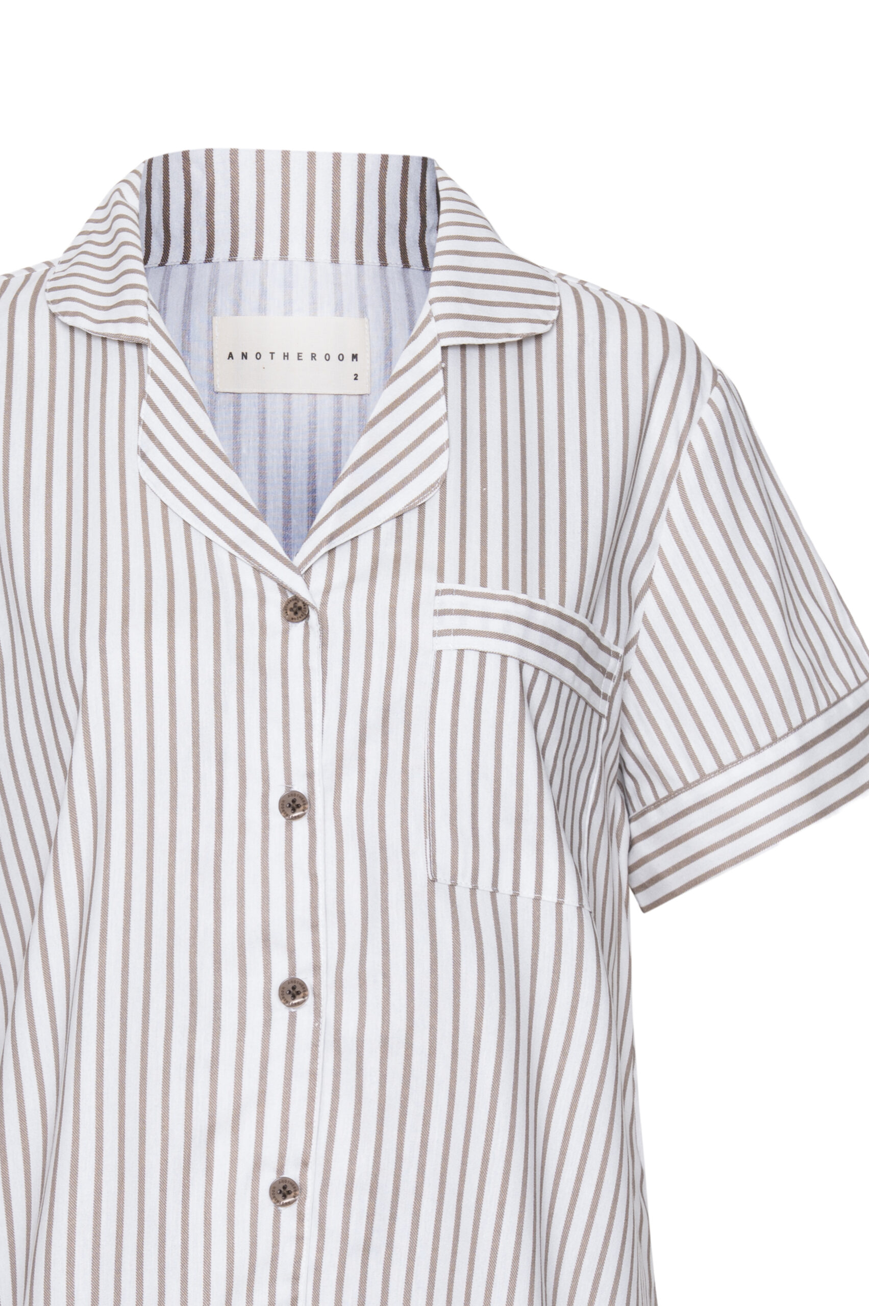 Pijama Curto Listrado Fendi - Imagem 4