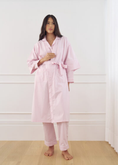 Kimono Algodão Rosa Blush
