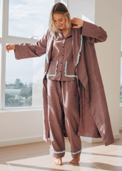 Kimono em flanela 100% algodão