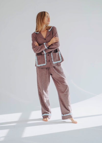 Pijama em flanela 100% algodão
